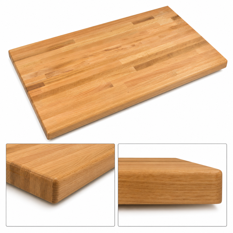 Product image #4 for John Boos Appalachian Red Oak Blended Edge Grain Island Countertop, 96 x 36 x 1-1/2 Inch, Penetrating Oil Finish