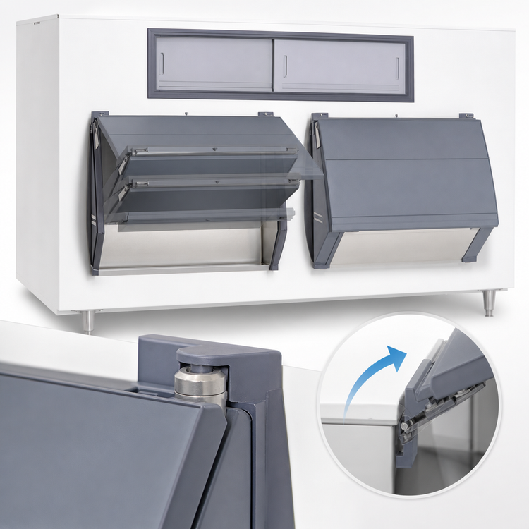 Product image #4 for SmartGATE SG1850-96 Upright Double Door Ice Storage Bin