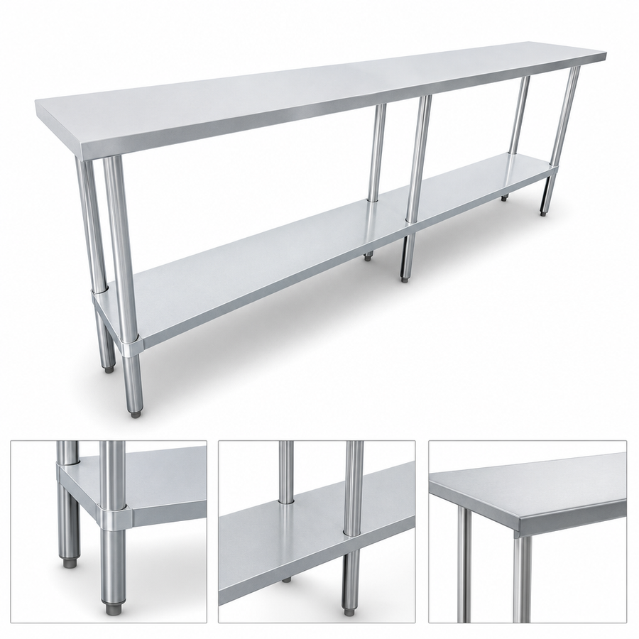 Galvanized Legs and Undershelf