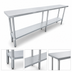 Thumbnail image #4 for Sapphire 84-Inch Stainless Steel Worktable with Galvanized Undershelf