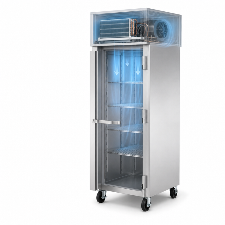 Product image #4 for True SPEC SERIES Pass-Thru Solid Door Freezer, One-Section, Self-Contained, Top-Mounted