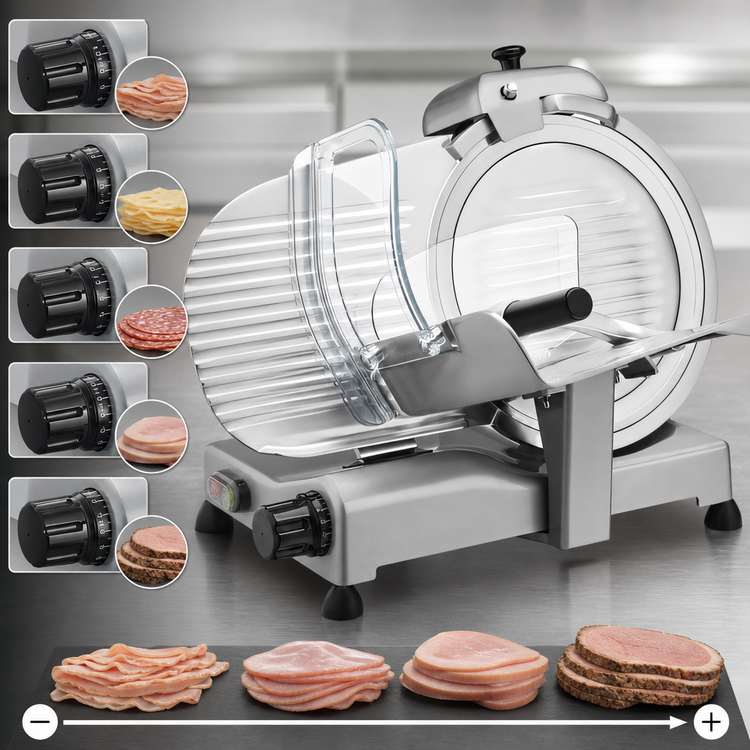 Product image #5 for Waring Commercial WCS300SV 12-Inch Medium-Duty Countertop Electric Food Slicer, Horizontal Manual Feed, Silver