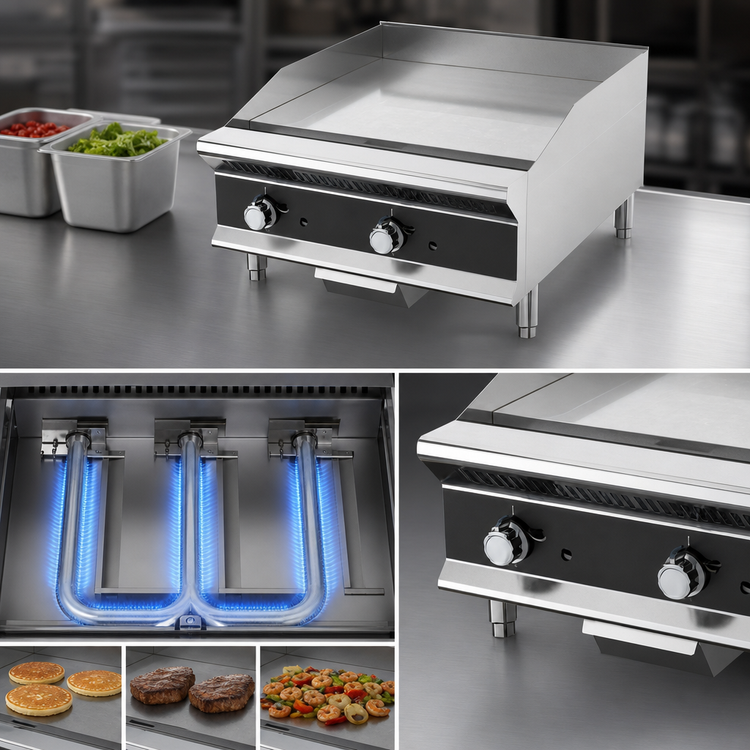 Product image #4 for Vollrath Medium-Duty Thermostatic Gas Griddle, 36-Inch Countertop