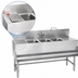 Thumbnail image #4 for Eagle Spec-Bar 3-Compartment Underbar Sink with Left Drainboard, 48 x 24 Inches
