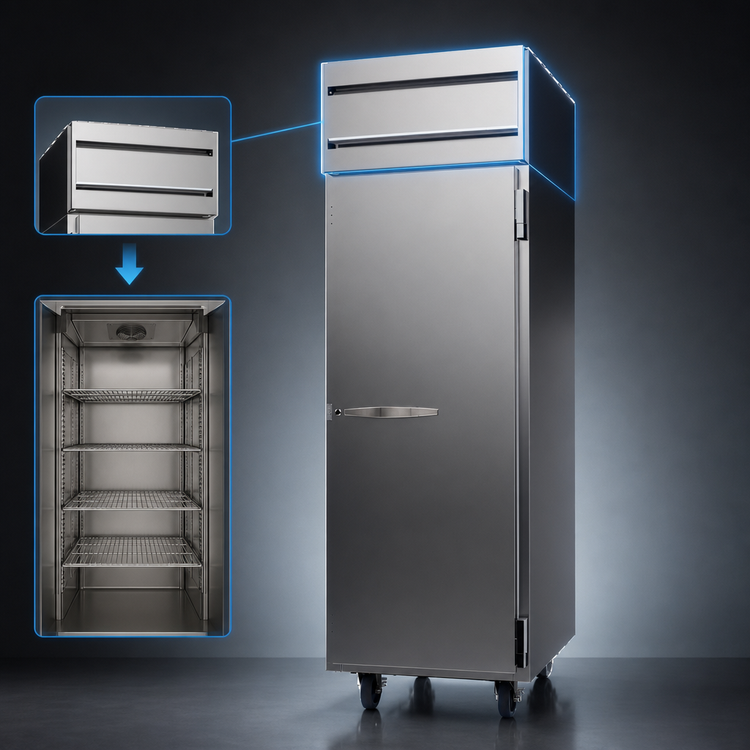 Product image #4 for Beverage-Air Horizon Series One-Section Top-Mount Reach-In Freezer, 21.06 Cu. Ft., Solid Door