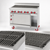 Thumbnail image #4 for American Range 48-Inch Gas Radiant Broiler with Convection Oven and Storage Base