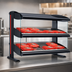 Thumbnail image #4 for Hatco Spot On® Dual Shelf Horizontal Heated Zone Merchandiser Warmer, 64-Inch Countertop