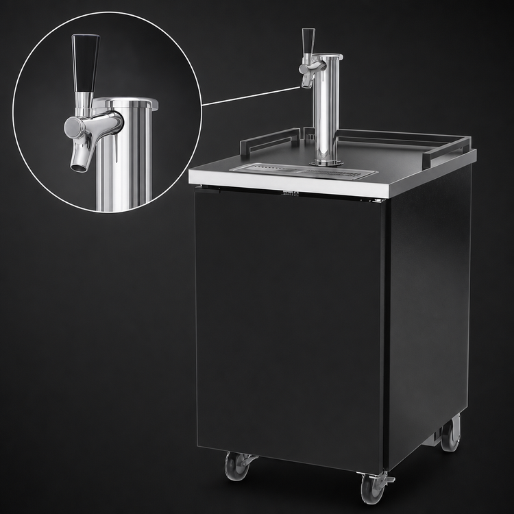 Product image #4 for Beverage-Air Portable Draft Beer Cooler, 24-Inch Wide, 7.66 Cu. Ft., 1-Keg Capacity, Single-Faucet Tower