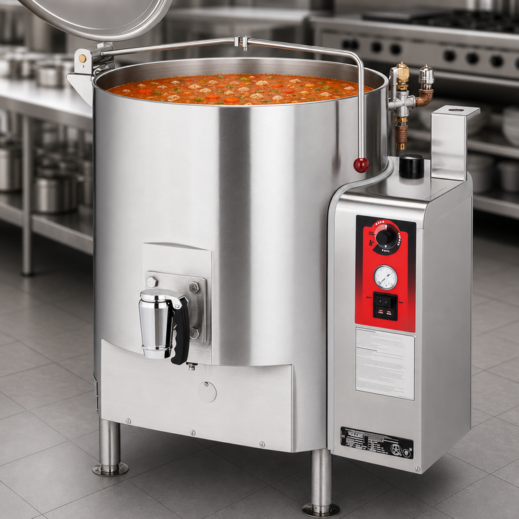 Product image #5 for Vulcan GL80E 80-Gallon Fully Jacketed Gas Stationary Kettle