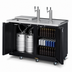 Thumbnail image #4 for Turbo Air Super Deluxe Club Top Beer Dispenser, 2 Half-Barrel Capacity, Black Vinyl Exterior, 2 Columns