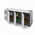 Thumbnail image #4 for True Premier Bar Stainless Steel Pass-Thru Three-Section Back Bar Cooler with 6 Solid Locking Doors, 84-Inch, Side-Mounted Self-Contained Refrigeration