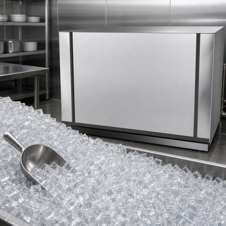 Product image #5 for Ice-O-Matic Elevation Series Remote-Cooled Modular Half Size Cube Ice Maker, 48.25-Inch Wide, 1,830 lb/Day
