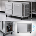 Thumbnail image #4 for Victory Refrigeration VUFD48HC-2 Two-Section Undercounter Freezer with Door and Drawers, 48-Inch, Self-Contained, R290