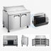 Thumbnail image #4 for Hurakan by Equip.me 47-Inch 2-Door Refrigerated Sandwich Prep Table