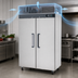 Thumbnail image #4 for Migali Competitor Series® Two-Section Reach-In Refrigerator, 49 Cu. Ft., Top-Mount Self-Contained, Stainless Steel, 115V