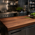 Thumbnail image #4 for Boos Block American Black Walnut Edge Grain Kitchen Countertop, 120 x 38 x 3 Inches