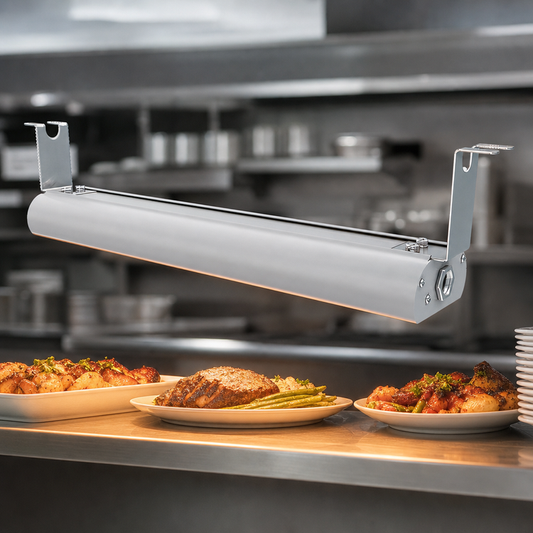 Product image #4 for Vollrath 30-Inch Low Profile Unlighted Strip Heat Lamp with Remote Infinite Switch, 208V