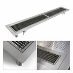 Thumbnail image #4 for BK Resources BK-URTR-12 12-Inch 304 Stainless Steel Flush-Mount Urn Trough with Removable Drip Tray and 1-1/4-Inch OD Drain