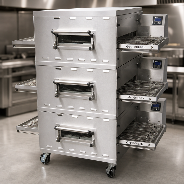 Product image #4 for Middleby Marshall PS638G-3 Triple-Deck Gas Impingement PLUS Conveyor Pizza Oven
