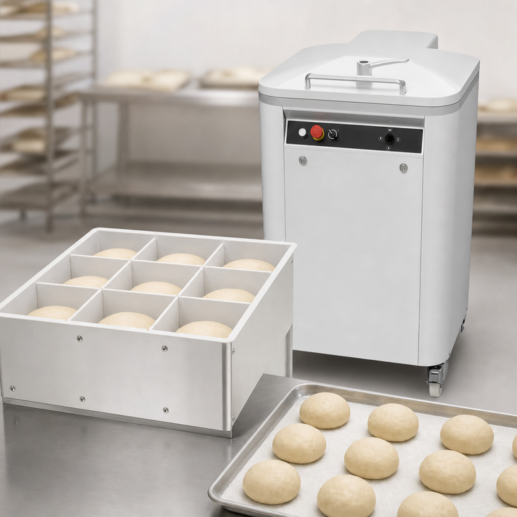 Product image #4 for Univex SQD10 Semi-Automatic Square Dough Divider, 10-Portion Floor Model