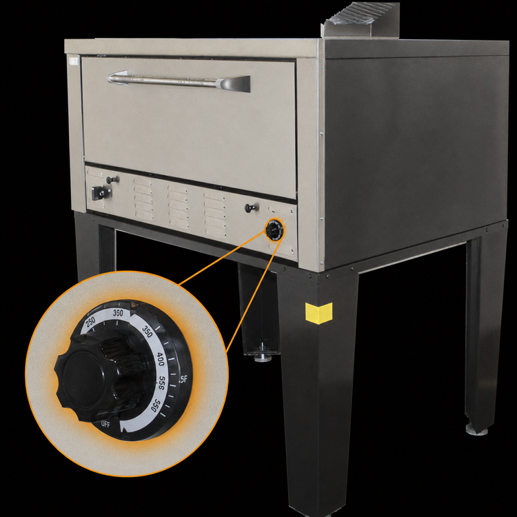 Product image #5 for Peerless CW51B Single Deck Gas Bake Oven with 42 x 32 Inch Steel Deck Interior