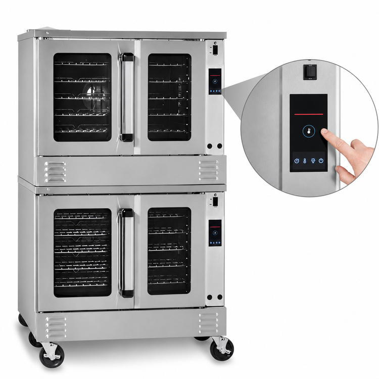 Product image #4 for Southbend Platinum Full-Size Double-Stack Electric Convection Oven, Standard Depth, Touch Controls