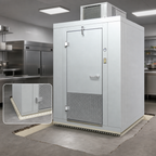 Thumbnail image #4 for Arctic Industries BL0606-C-R 6' x 6' Indoor Floorless Walk-In Cooler with Remote Refrigeration, Acrylume Finish, 7'4" High