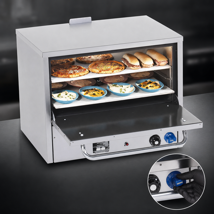 Product image #4 for Comstock-Castle PO31 Countertop Gas Pizza Oven with 2 Hearth Decks