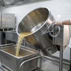 Thumbnail image #3 for Crown ELT-40F 40 Gallon Electric Full Jacket Tilting Steam Kettle with Tri-Leg Base