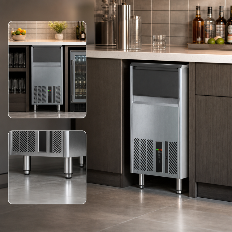 Product image #4 for Ice-O-Matic UCG130A Undercounter Air-Cooled Gourmet Cube Ice Maker with 48.5 lb Built-In Bin
