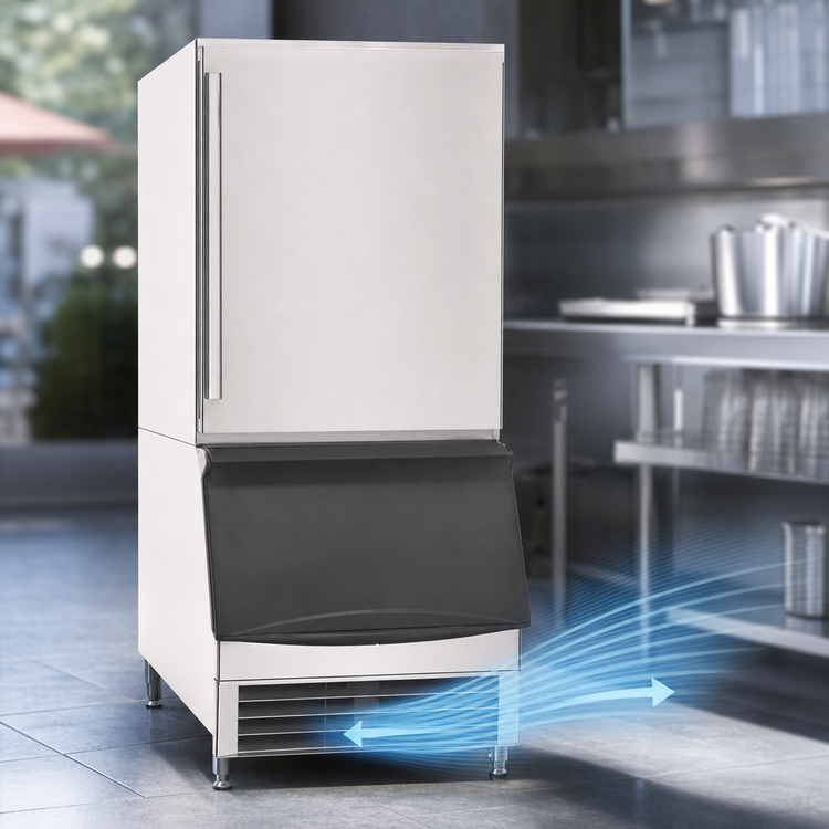 Product image #4 for Maxx Ice Outdoor Full-Size Dice Ice Machine With Bin, Air-Cooled, 65 lb/Day, 25 lb Storage