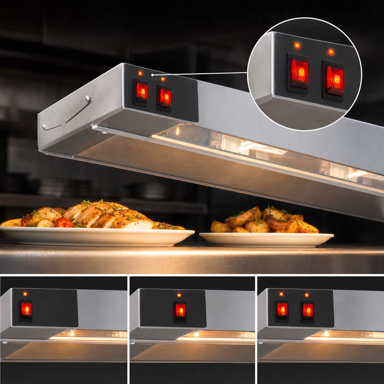Product image #4 for Eagle RedHots 42-Inch Lighted Single Rod Strip Heat Lamp with Remote, Standard Watt, 120V