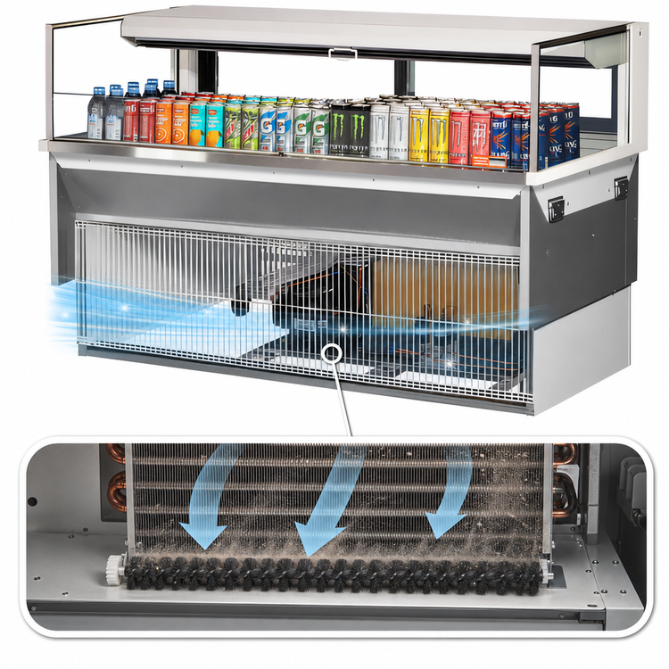 Product image #5 for Turbo Air 60-Inch Drop-In Low-Profile Horizontal Open Refrigerated Display Case, 8 Cu. Ft., Deck Only
