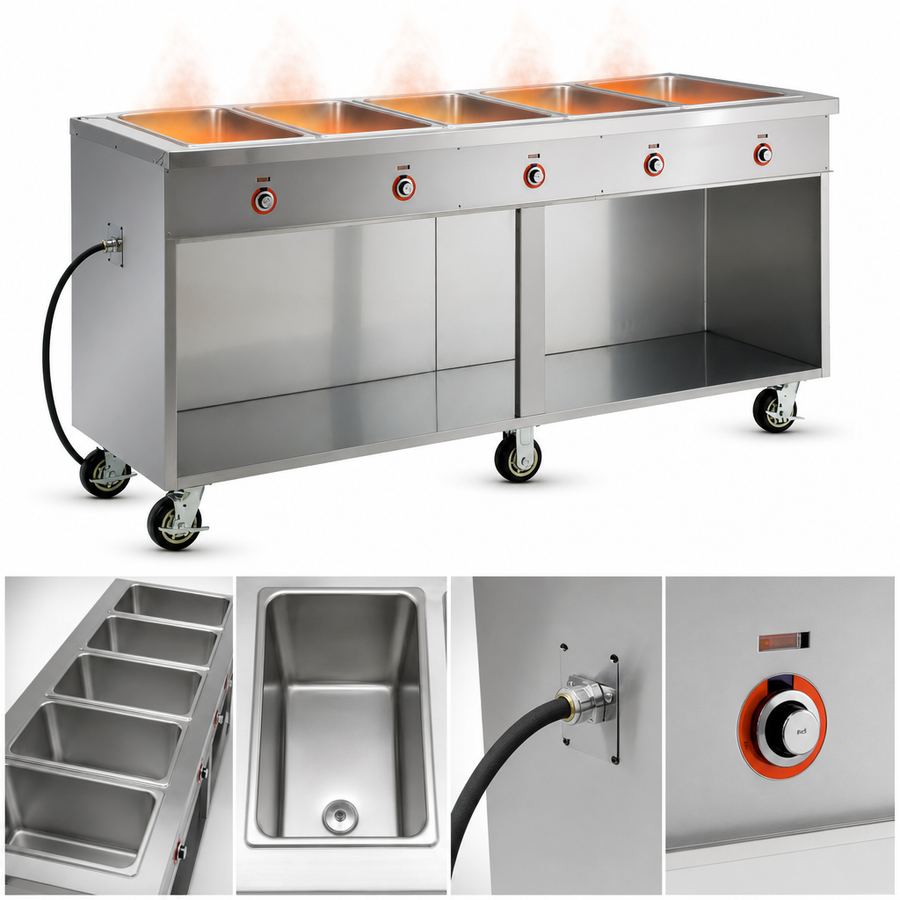 Five Individual Heated Wells