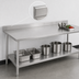 Thumbnail image #4 for Spec-Master 84-Inch x 36-Inch Stainless Steel Work Table with 4-1/2-Inch Backsplash and Undershelf