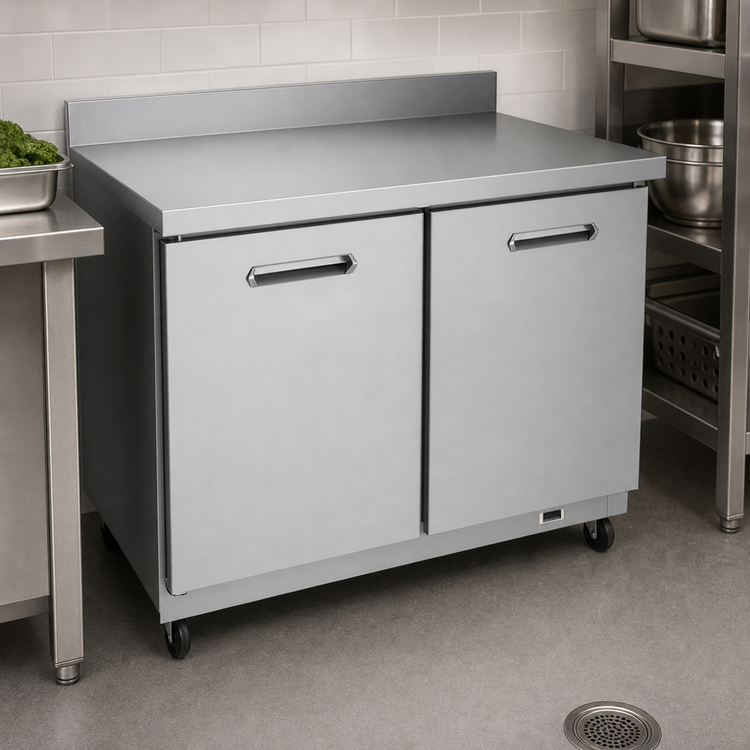 Product image #5 for Kelvinator Commercial 36-Inch Two-Door Worktop Refrigerator with Backsplash, 8.9 Cu. Ft., 115V