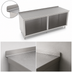 Thumbnail image #4 for John Boos 132 Inch x 24 Inch Open Front Cabinet Base Modular Work Table with 16-Gauge Stainless Steel Top and 1-1/2 Inch Rear Riser