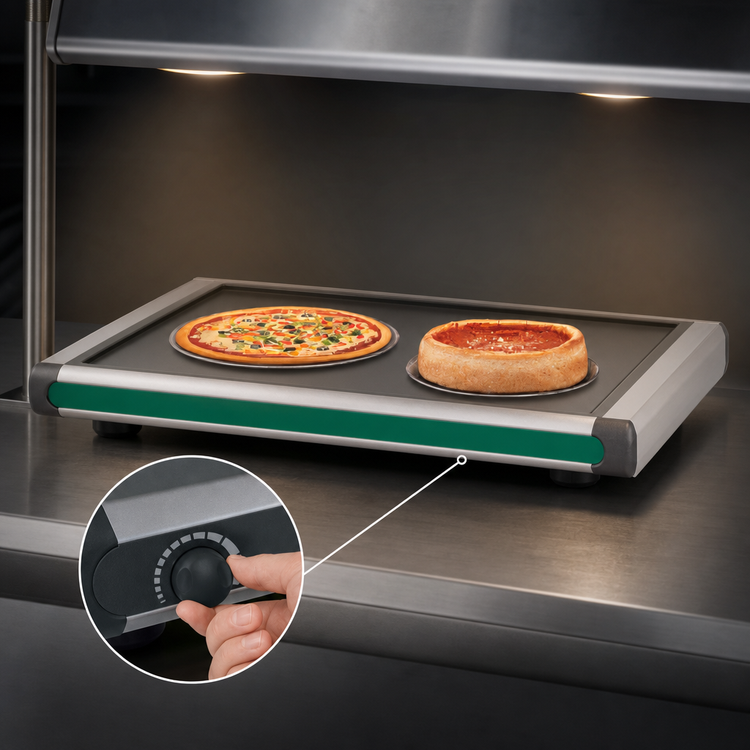Product image #4 for Hatco Glo-Ray Designer Portable Heated Shelf, Free-Standing, 1 Full-Size Pan Capacity
