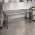 Thumbnail image #4 for BlendPort® Budget Series 84-Inch x 30-Inch 430 Stainless Steel Work Table with Galvanized Open Base