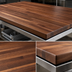 Thumbnail image #4 for Boos Block American Black Walnut Blended Edge Grain Kitchen Countertop, 60 x 36 x 1-1/2 Inch, Varnique Finish