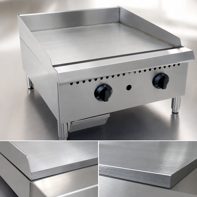 Product image #4 for Comstock-Castle CCHG-60T-1 Countertop Gas Griddle, 60-Inch, Thermostat Control