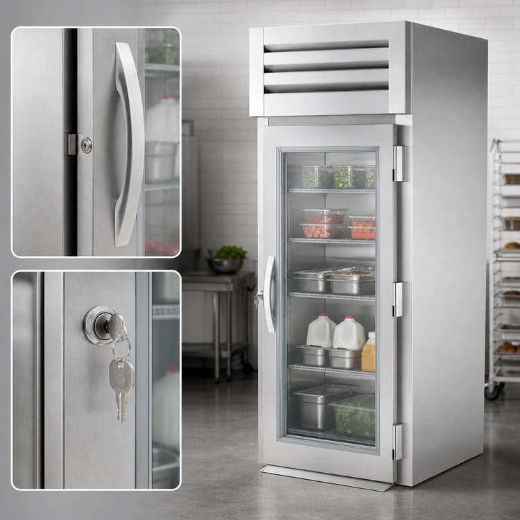 Product image #4 for True SPEC SERIES One-Section Roll-In Refrigerator with Glass Door and Lock