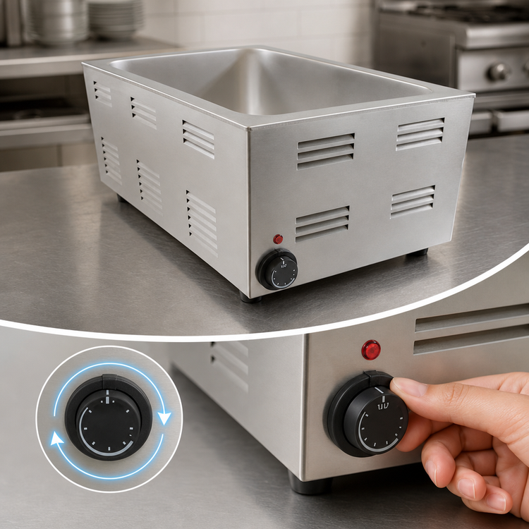 Product image #4 for Thunder Group SEJ81000C 3.5 Qt Wet Well Countertop Food Warmer with Heat Vent