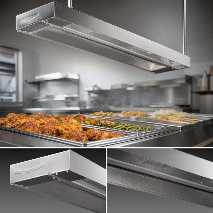 Product image #4 for Eagle RedHots 96-Inch Single Rod-Type Unlighted Strip Heat Lamp, 208V, 2.4 kW