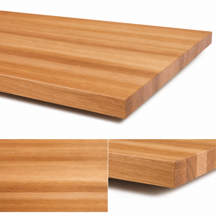 Product image #4 for John Boos Appalachian Red Oak Full-Length Edge Grain Island Countertop, 72 x 38 x 1-1/2 Inches, Penetrating Oil Finish