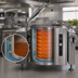 Thumbnail image #4 for Crown GLT-40 40 Gallon Gas 2/3 Jacketed Tilting Steam Kettle