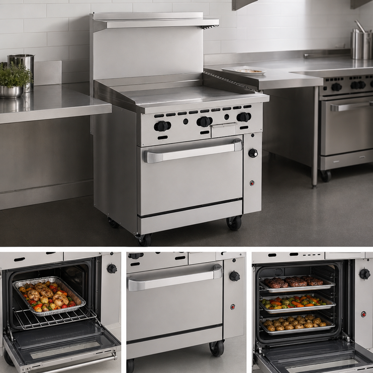 Product image #4 for Wolf Challenger XL 36-Inch Gas Restaurant Range with Griddle Top and Standard Oven
