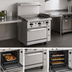 Thumbnail image #4 for Wolf Challenger XL 36-Inch Gas Restaurant Range with Griddle Top and Standard Oven