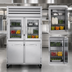 Thumbnail image #4 for True SPEC SERIES 2-Section Pass-Thru Refrigerator with Glass & Stainless Steel Half Doors