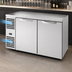 Thumbnail image #4 for 60-Inch Two-Section Reach-In Back Bar Cooler with Stainless Steel Top and Solid Locking Doors